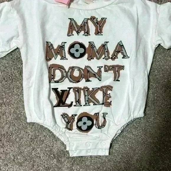 Cotton t-shirt baby onesie 0-6 months - Picture 3 of 4